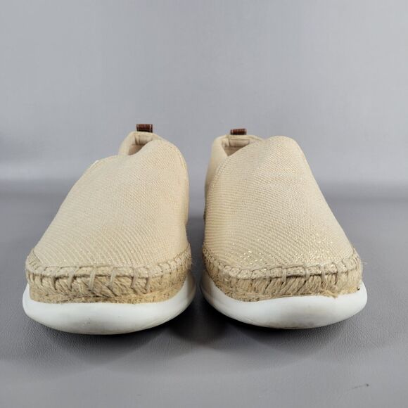 Sam Edelman Kassie Espadrilles Womens Size 10 M Slip-On Natural metallic weave - Picture 6 of 15